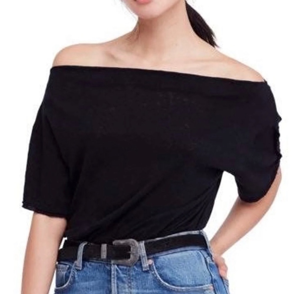 NWT free people off shoulder shirt
